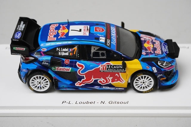 1:43 SPARK S6715 Ford Puma M-Sport World Rally Team Monte Carlo Rally 2023 #7 P-L.Roubaix / N.Gillesoul model car