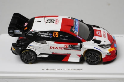 1:43 SPARK S6720 Toyota GR Yaris Rally 1 Hybrid Gazoo Racing WRT 2nd 2023 #69 K.Rovanper / J.Haluttunen model car