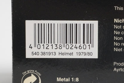 1:43 MINICHAMPS 540381913 Helmet 1979/80 Ayrton Senna model car