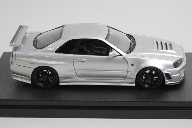 1:43 HPI 8851 Hobby Japan Custom Nissan NISMO R34 Z-tune Proto Original Silver model car