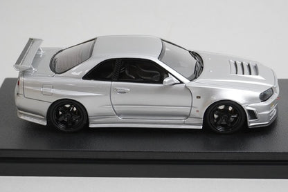 1:43 HPI 8851 Hobby Japan Custom Nissan NISMO R34 Z-tune Proto Original Silver model car