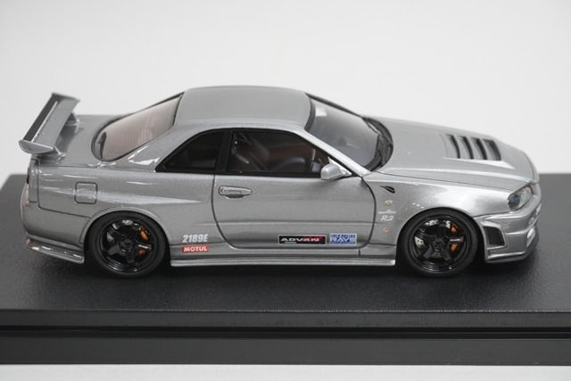 1:43 HPI 8392 Mirage Shinjuku Toy Carnival custom Nissan NISMO Omori Factory CRS Silver model car