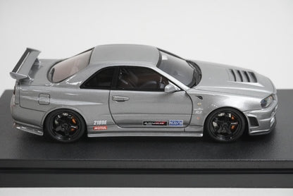 1:43 HPI 8392 Mirage Shinjuku Toy Carnival custom Nissan NISMO Omori Factory CRS Silver model car
