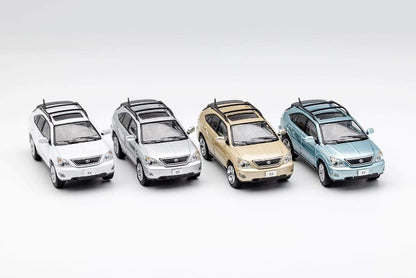 KS-035-276 GCD Gaincorp Products 1:64 Toyota Lexus RX300 White with Surfboard (Random Pattern)