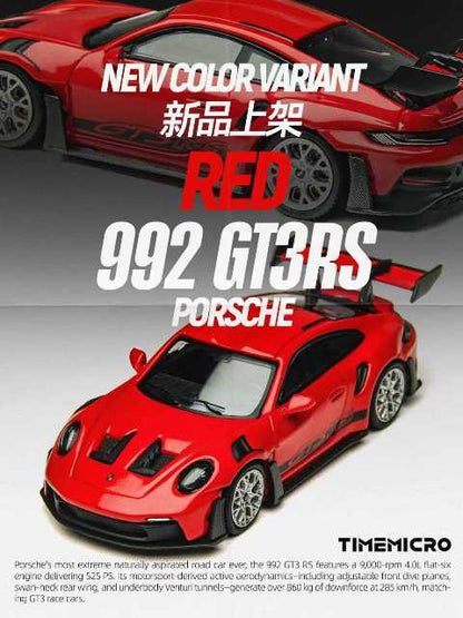 [ Pre-order ] TM644644 Time Micro TM 1:64 Porsche 992 GT3 RS Red