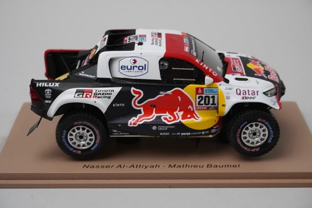 1:43 Spark S5870 Toyota GR DKR Hilux T1+ Dakar 2022 #201 model car