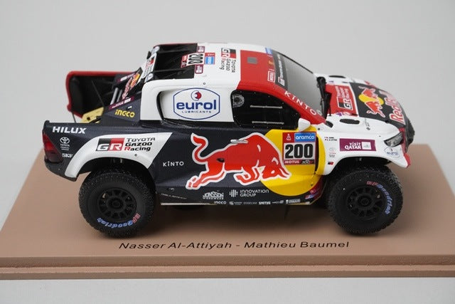 1:43 Spark S5871 Toyota GR DKR Hilux T1+ Dakar 2023 #200 model car