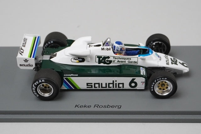 1:43 Spark S7499 Williams FW08 German Grand Prix 1982 #6 model car