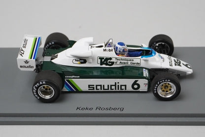 1:43 Spark S7499 Williams FW08 German Grand Prix 1982 #6 model car