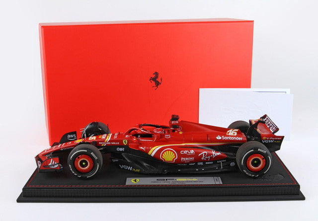 BBR241816DIE BBR 1:18 Ferrari SF-24 Australian GP 2024 C. Leclerc #16 Luxury Packaging with Clear Case