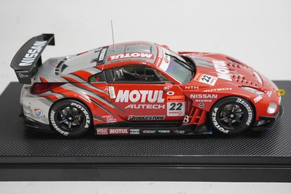 1:43 EBBRO 43830 Nissan Motul Autech Z Super GT 1000km Suzuka 2006 #22 model car