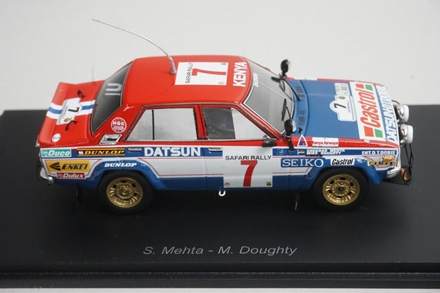 1:43 Spark S7771 Nissan Datsun Violet GT Safari Rally Winner 1981 #7