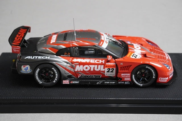 1:43 EBBRO KWAM122015 Dealer Nissan Motul Autech GT-R Super GT500 Fuji 2008 #22 Low Downforce