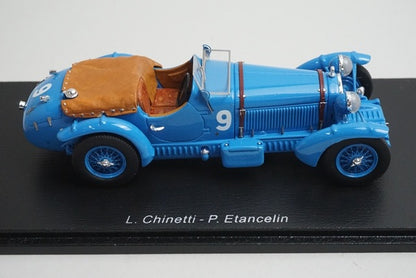 1:43 SPARK 43LM34 Alfa Romeo 8C Le Mans 1934 #9 model car