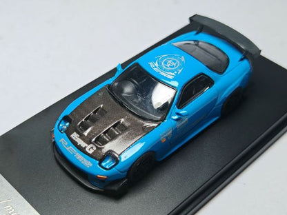 [ Pre-order ] MC640012G MC Model Collect 1:64 Mazda RX-7 (FD3S) Carbon Fiber Hood, Blue