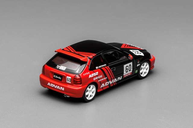 [ Pre-order ] M65026 MOTORHELIX 1:64 Honda Civic TYPE R (EK9) Advance Livery