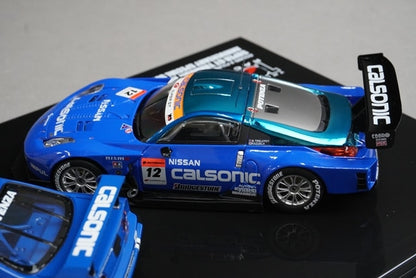 1:43 EBBRO Fuji Speedway Nissan Calsonic THANKS 100th Race Anniversary Special Set of 2 #12 #1 model car