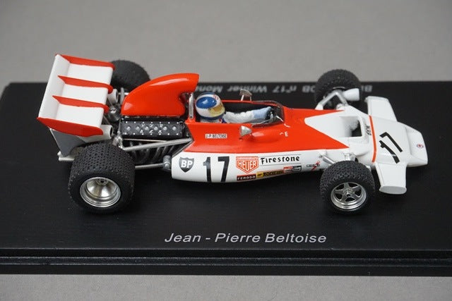 1:43 SPARK S1740 BRM P160B Monaco GP 1972 #17 model car