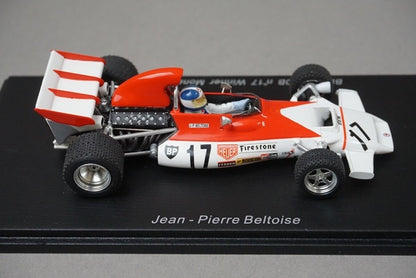 1:43 SPARK S1740 BRM P160B Monaco GP 1972 #17 model car