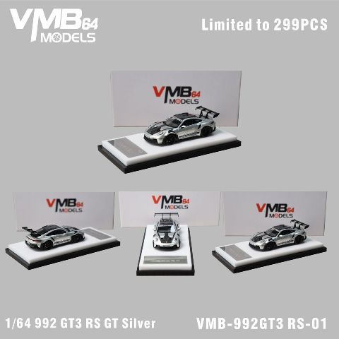 [ Pre-order ] VMB 1:64 Porsche 911 (992) RS GT Silver