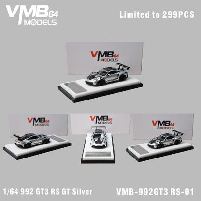 [ Pre-order ] VMB 1:64 Porsche 911 (992) RS GT Silver
