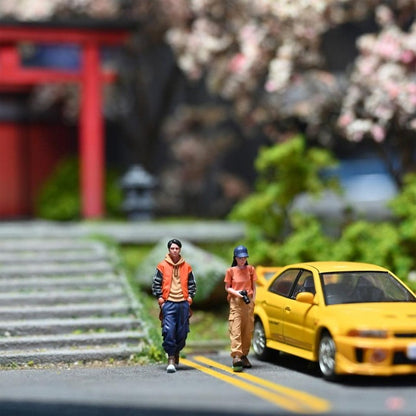 [ Pre-order ] EHC2025092603 EHC Model 1:64 Travel Photography Duo Orange Couple Figure