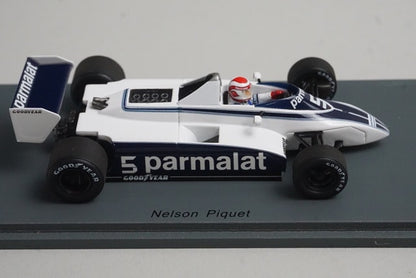 1:43 Spark S4790 Brabham BT49 Winner Long Beach GP 1980 #5 N. Piquet model car