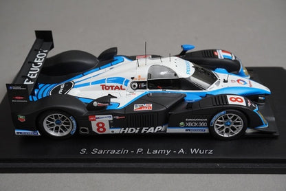 1:43 SPARK S1280 Peugeot 908 HDI FAP Team Peugeot Total Le Mans 5th place 2008 #8 model car
