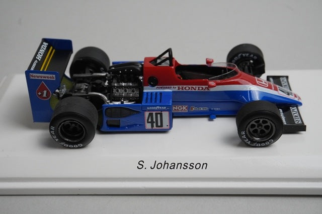 1:43 Rave R70253 Spirit Honda 201C Dutch GP 1983 #40 S. Johansson model car