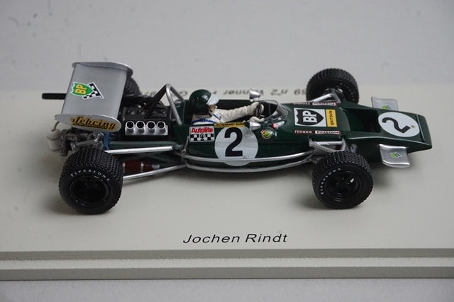 1:43 SPARK S2145 Lotus 69 Pau GP Winner 1970 #2 J. Rindt model car