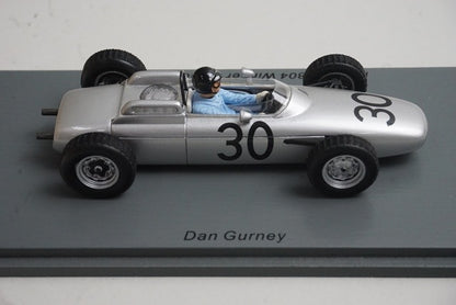 1:43 SPARK S7515 Porsche 804 French GP Winner 1962 #30 D. Gurney model car