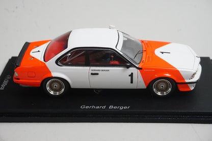 1:43 SPARK SA055 BMW 635 CSi Macau Guia Race 2nd place 1985 #1 G. Berger model car