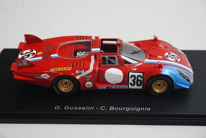 1:43 SPARK S8800 Alfa Romeo 33/2 Le Mans 1969 #36 G. Gosselin C. Bourgoigner model car