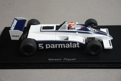 1:43 SPARK S4347 Brabham BT49C Argentine GP Winner 1981 #5 N. Piquet model car