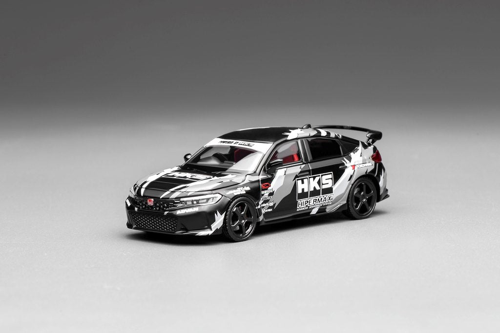[ Pre-order ] Motor Helix 1:64 Scale Honda Civic Type R (FL5) HKS Livery Matte Black (M65320)