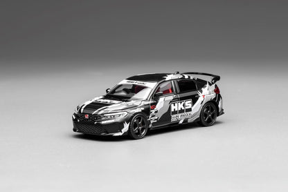 [ Pre-order ] Motor Helix 1:64 Scale Honda Civic Type R (FL5) HKS Livery Matte Black (M65320)