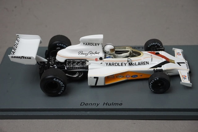 1:43 SPARK S5392 McLaren M23 Swedish Grand Prix Winner 1973 #7 D. Hulme model car
