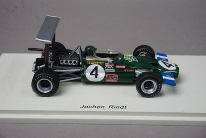 1:43 SPARK S4276 Lotus 59 F2 Pau Grand Prix Winner 1969 #4 J. Rindt model car