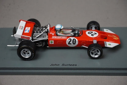1:43 SPARK S5400 Surtees TS7 British GP 1970 #20 J. Surtees model car