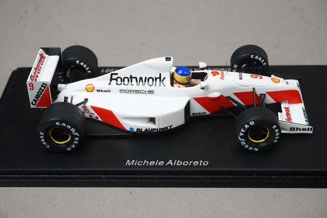 1:43 SPARK S3980 Footwork FA12 Monaco GP 1991 #9 M. Alboreto model car