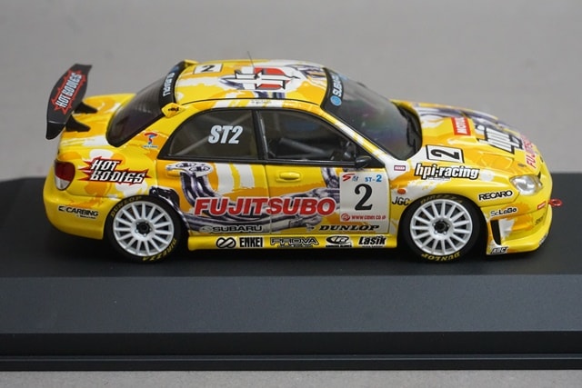 1:43 HPI 948 FUJITSUBO HPI Subaru Impreza 2006 #2 Toshihiro Yoshida Kazuhiro Koizumi model car