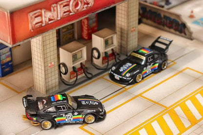 [ Pre-order ] SW Street Weapon 1:64 RWB 993 Matte Black Apple Racetrack Low Tail