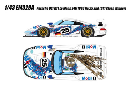[ Pre-order ] EM328A Make Up EIDOLON 1:43 Porsche 911 GT1 Le Mans 24 Hours 1996 #25 2nd Place (GT1 Class Winner)