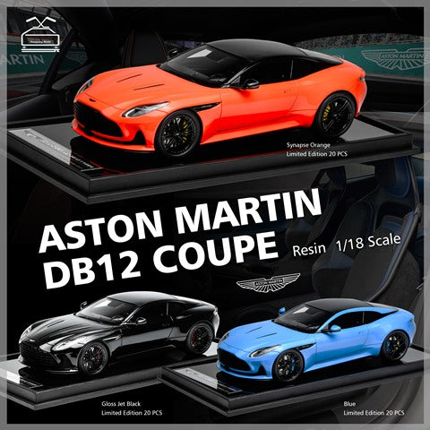 MH02GB MotorHelix x XiaoGuang 1:18 Aston Martin DB12 Coupe Gloss Jet Black