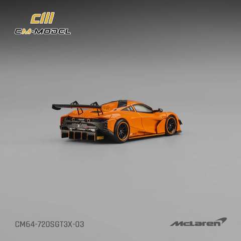 [ Pre-order ] CM64-720SGT3X-03 CM-Model 1:64 McLaren 720S GT3X Papaya Orange