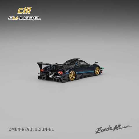 [ Pre-order ] CM64-Revolucion-BL CM-Model 1:64 Pagani Zonda Revolucion Metallic Blue
