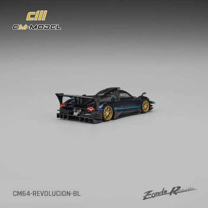 [ Pre-order ] CM64-Revolucion-BL CM-Model 1:64 Pagani Zonda Revolucion Metallic Blue