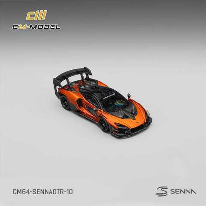 [ Pre-order ] CM64-SennaGTR-10 CM-Model 1:64 McLaren Senna GTR Volcano Orange