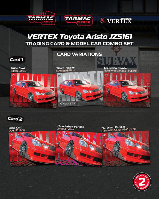 [ Pre-order ] T64G-081-RE Tarmac Works 1:64 VERTEX Toyota Aristo JZS161 Red