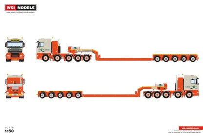 [ Pre-order ] 01-5022 WSI 1:50 DAF C. Zwagerman GINAF 95XF SPACE CAB 10X4 LOW LOADER 5 AXLE DAF